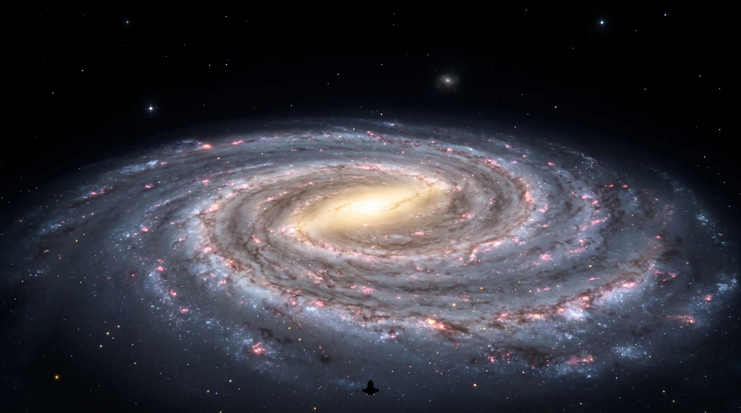 Panorama of the spiral galaxy, two million stars in one frame
