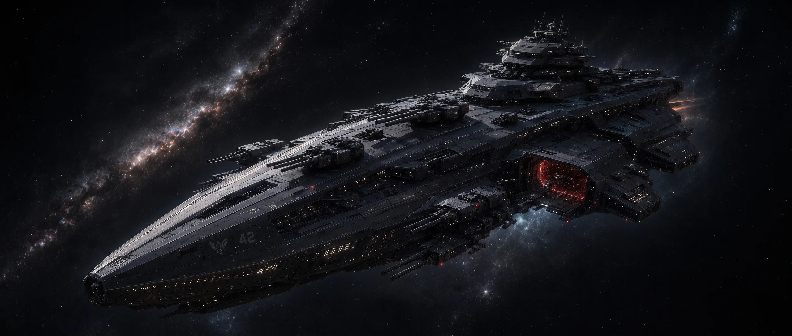 Battleship hull render