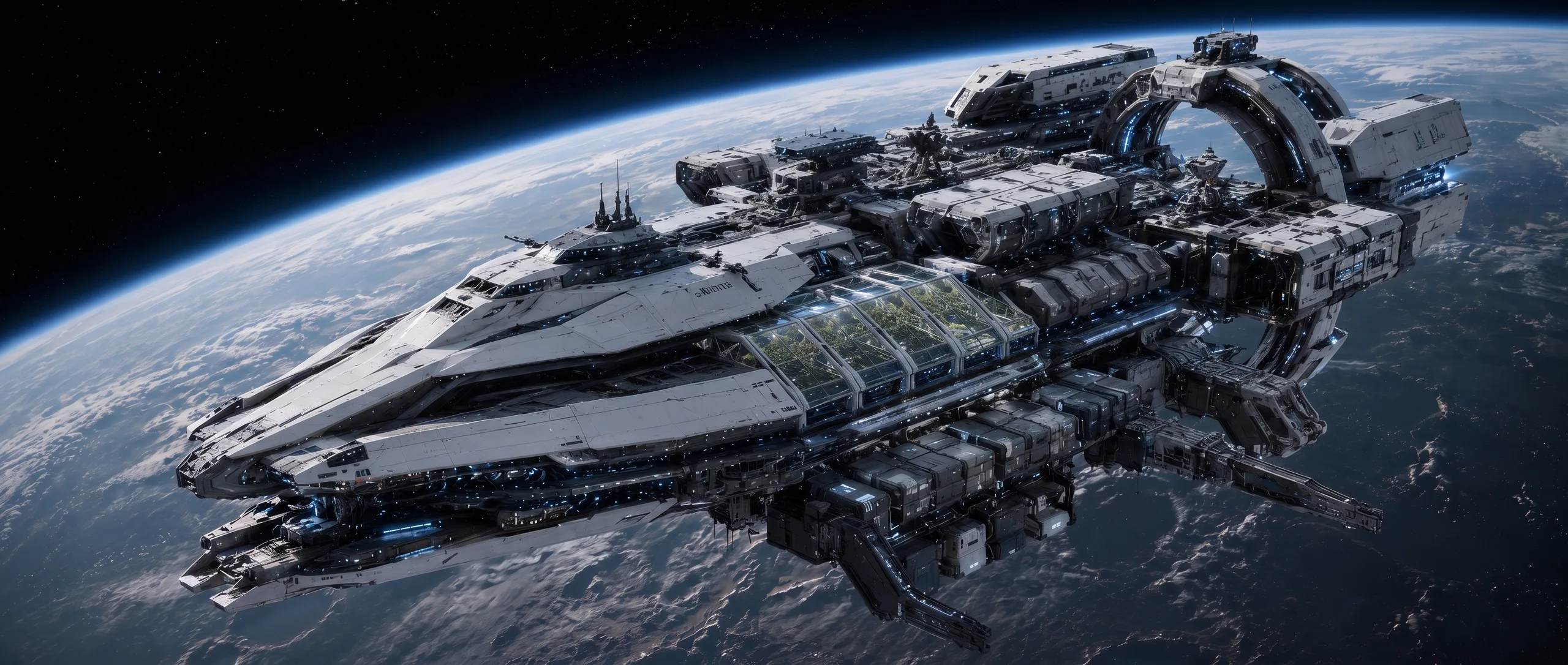 Colony Ship hull render